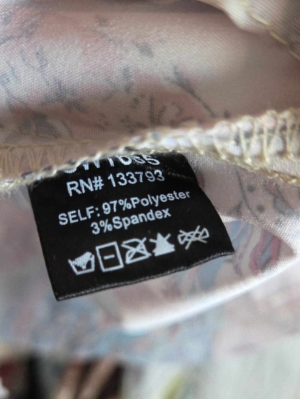 POL Paisley Patchwork Denim-Style Jacket in Light Blue & CreamNWOT - Picture 5 of 6